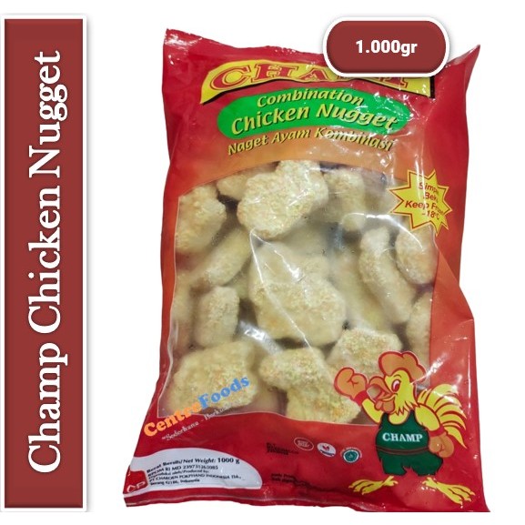 

Champ Naget Ayam Kombinasi - Combination Chicken Nugget Fresh | 1.000gr [ Harga Per BKS ]