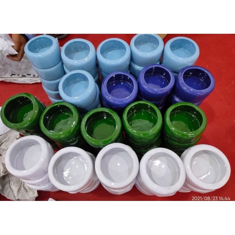 Tempat makan merpati / Tempat pakan merpati PMTI / Tempat pakan merpati keramik