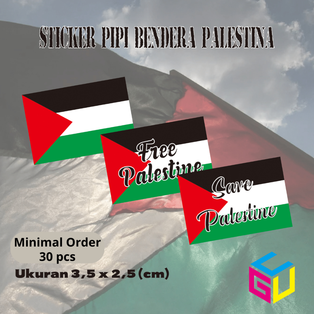 

Sticker Pipi Bendera Paliestina Palestine Stiker Palestina