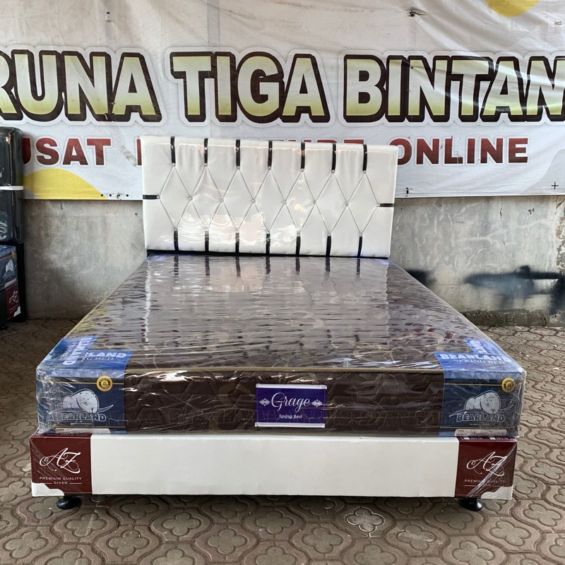 BEDSET SPRINGBED + DIVAN MINIMALIS UKURAN NOMER 2 MURAH DAN TERMURAH DI CIREBON FREE ONGKIR