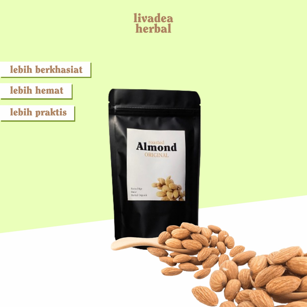 

Livadea Kacang Almond Roasted Terseleksi Khas Timur Tengah