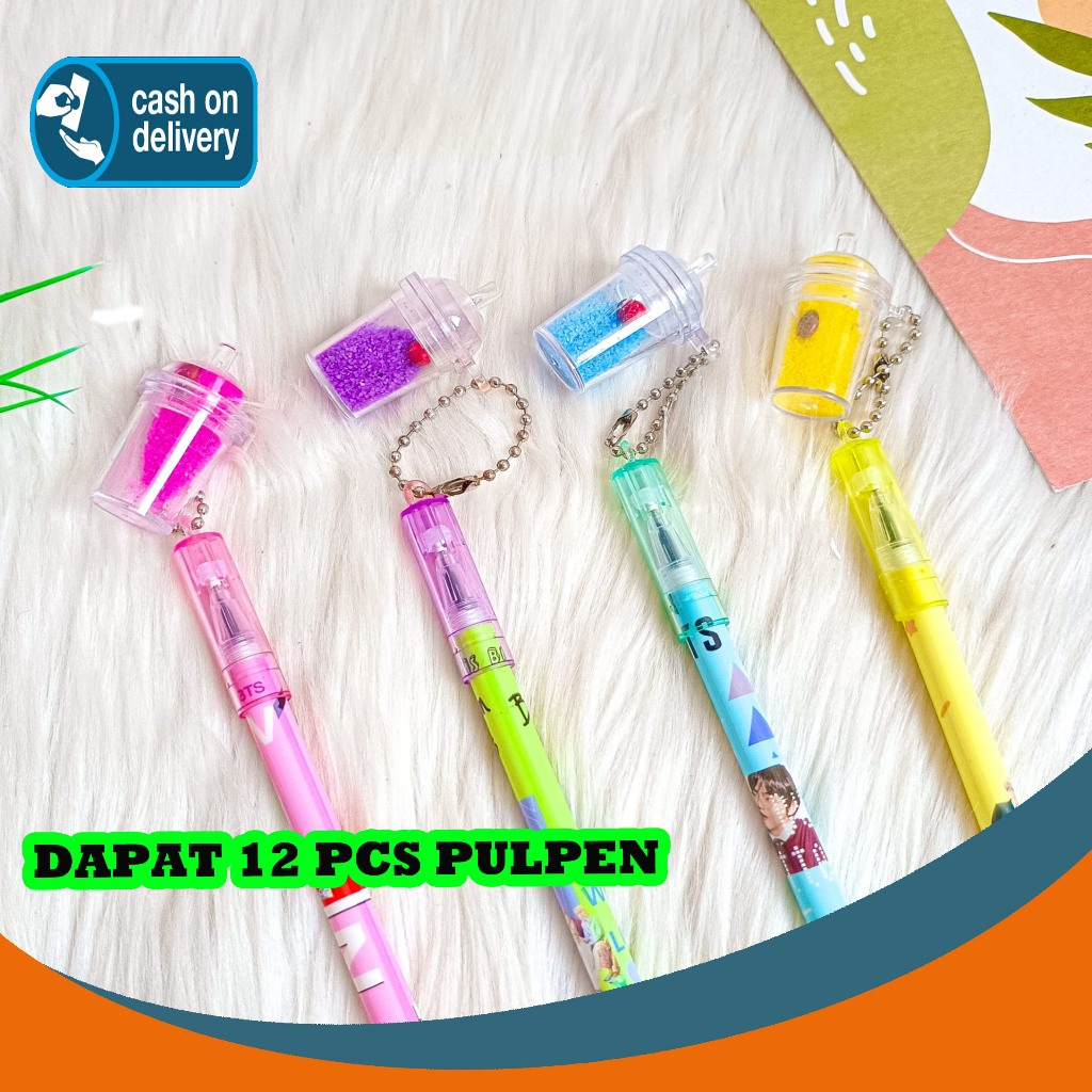 

SELUSIN (12 PCS) PULPEN GANTUNGAN BOBA DOT PASIR PG-1432 PEN PENA BOLPEN BOLPOIN LUCU ANAK ALAT TULIS KANTOR SEKOLAH MURAH TERMURAH COD