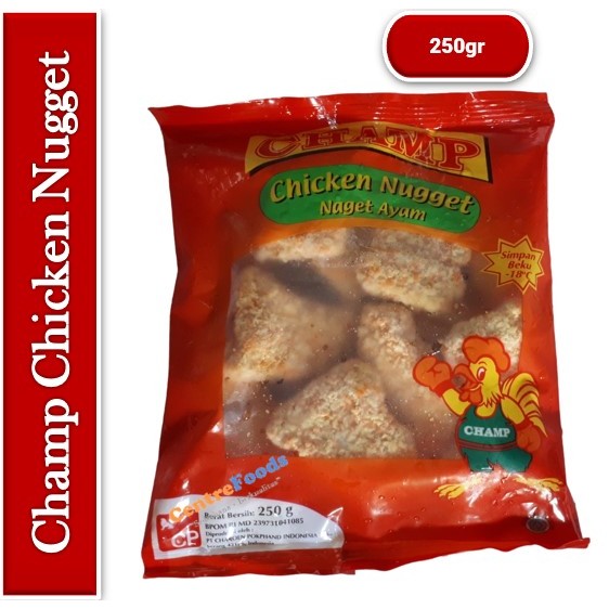 

Champ Naget Ayam - Chicken Nugget Fresh | 250gr [ Harga Per BKS ]