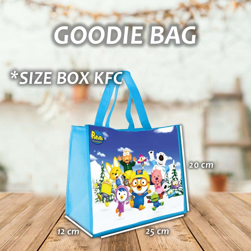 

Tas Ultah motif pororo Goodie Bag Souvenir Ulang Tahun Aqiqah Nama Foto Kartun Anak Lucu kode # 3