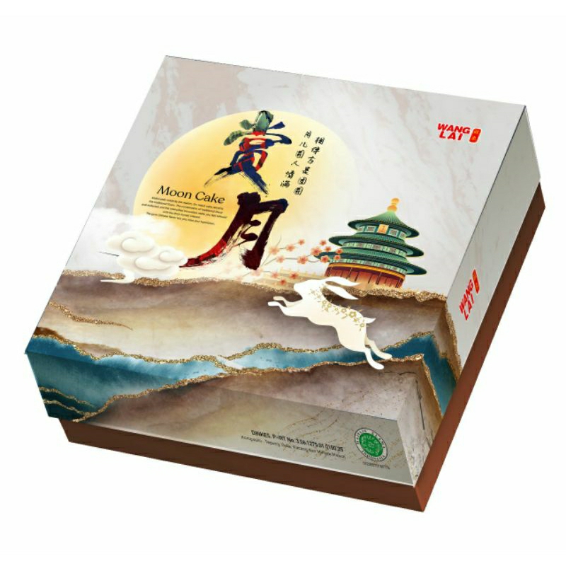 

Kue Bulan / Moon Cake Wanglai Lien Yung Rendah Gula "Halal