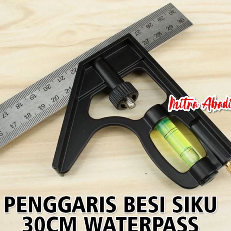 

TERKENAL Penggaris Besi Sudut Penggaris Besi Siku Meter WATERPASS 3 cm