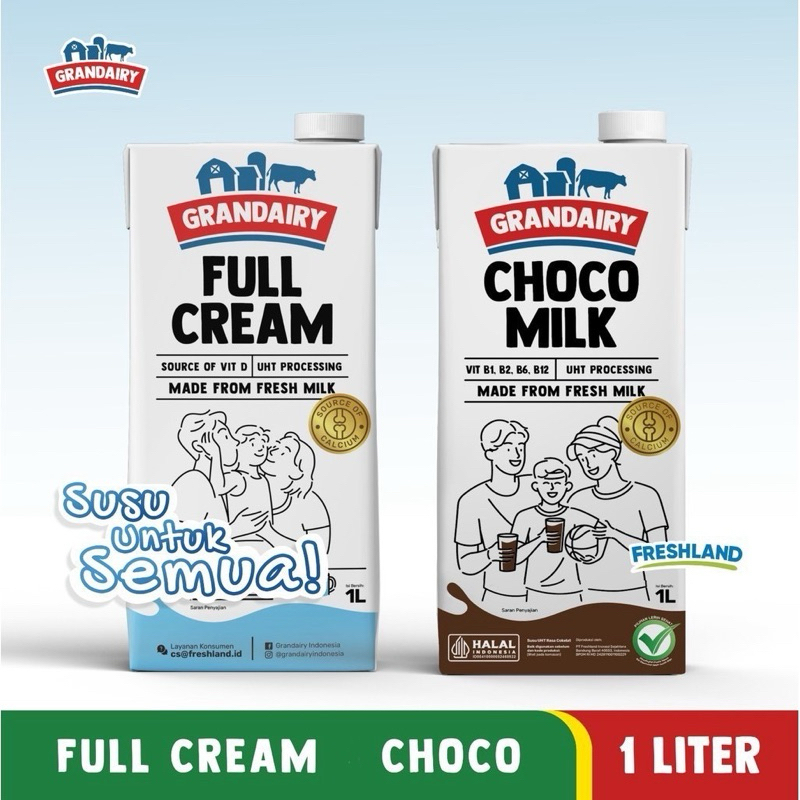 

Grandairy UHT Susu Choco Milk 1 Liter 1L