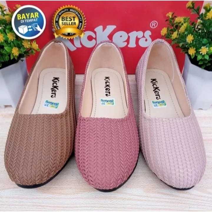 Naitu>Sepatu Balet Rajut Import Kickers/Sepatu Balet Rajut Wanita Kicker Import/Sepatu Rajut Perempu