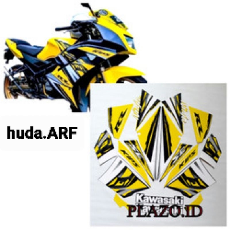 STRIPING STICKER LIS DECAL STANDAR ORI ninja rr se 2014 NINJA RR SE spesial edition 2014 kuning