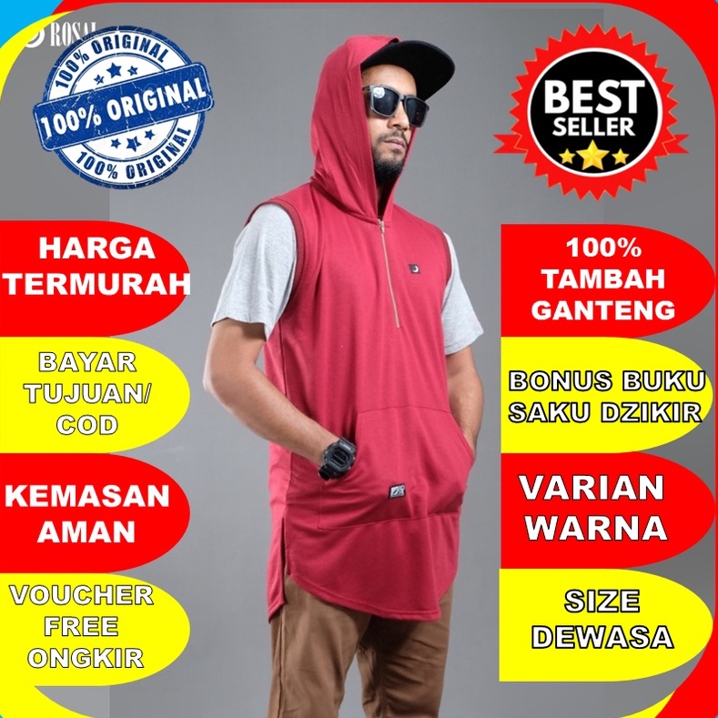 READY GAN ROMPI SHOLAT ROSAL HOODIE  BAJU SHOLAT PRIA  BAJU MUSLIM KOKO MURAH ORIGINAL KUALITAS PREM