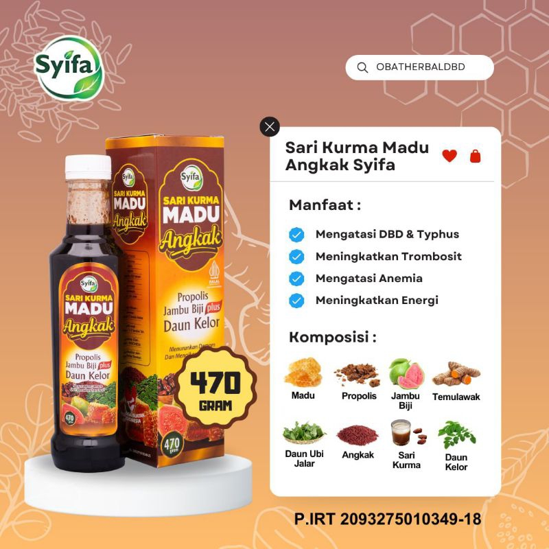 

SARI KURMA MADU ANGKAK PLUS KELOR SYIFA