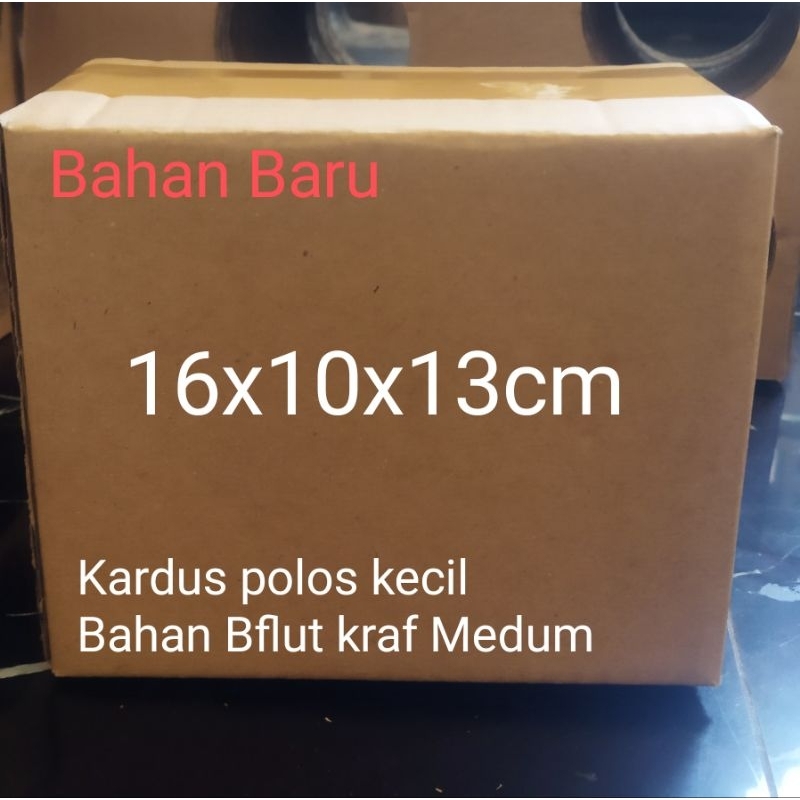 

kardus 16x10x13cm/Box polos kecil packing