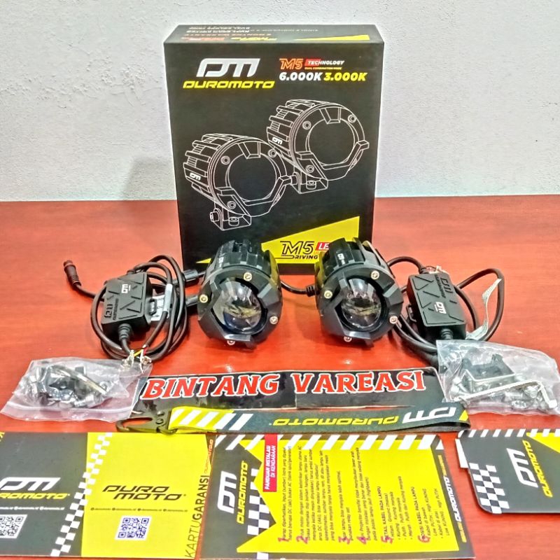 DUROMOTO M5 LAMPU KABUT LED PROYEKTOR 60 WAT