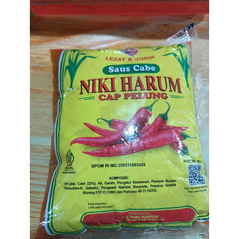 

Saos sambal Niki Harum 600ml