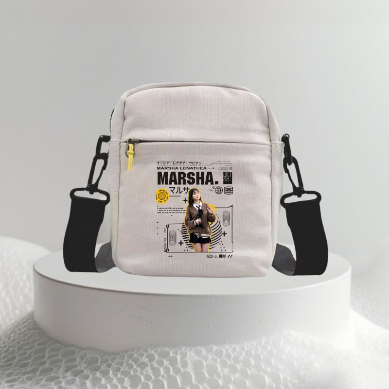 Tas jkt48 JKT48 Marsha Tas Sekolah Stylish Untuk Remaja Tas Selempang JKT48 Bergaya Dengan murah ber