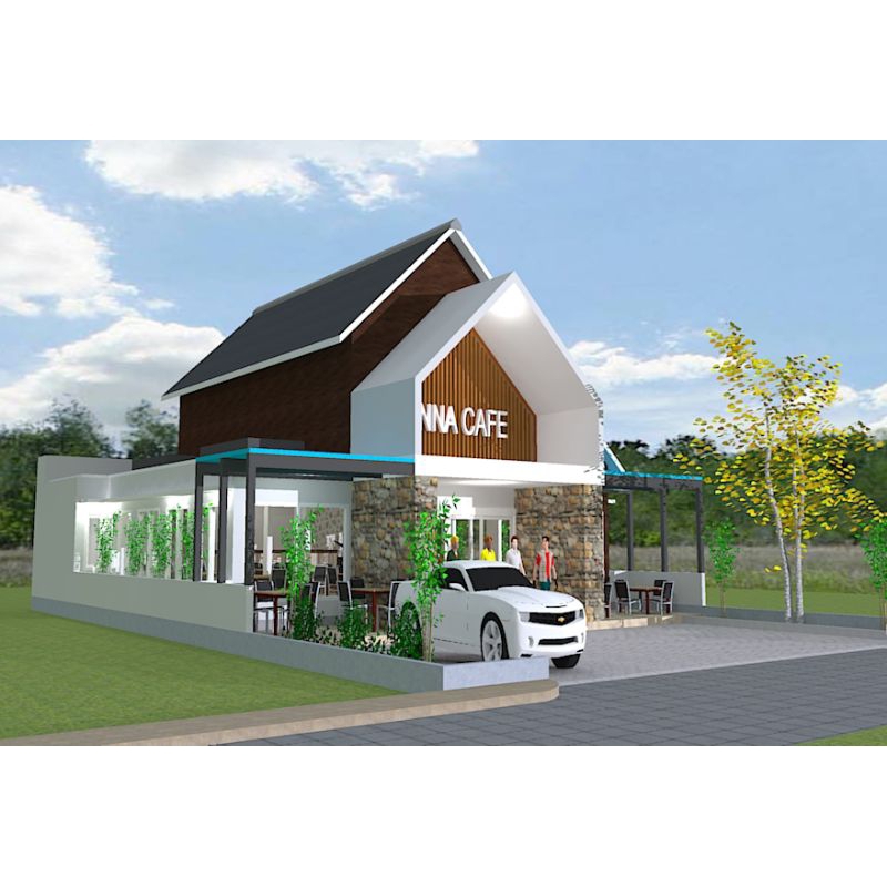 DESAIN CAFE/RESTO 15/25, Paket desain siap bangun, jasa desain rumah, desain rumah minimalis, gambar