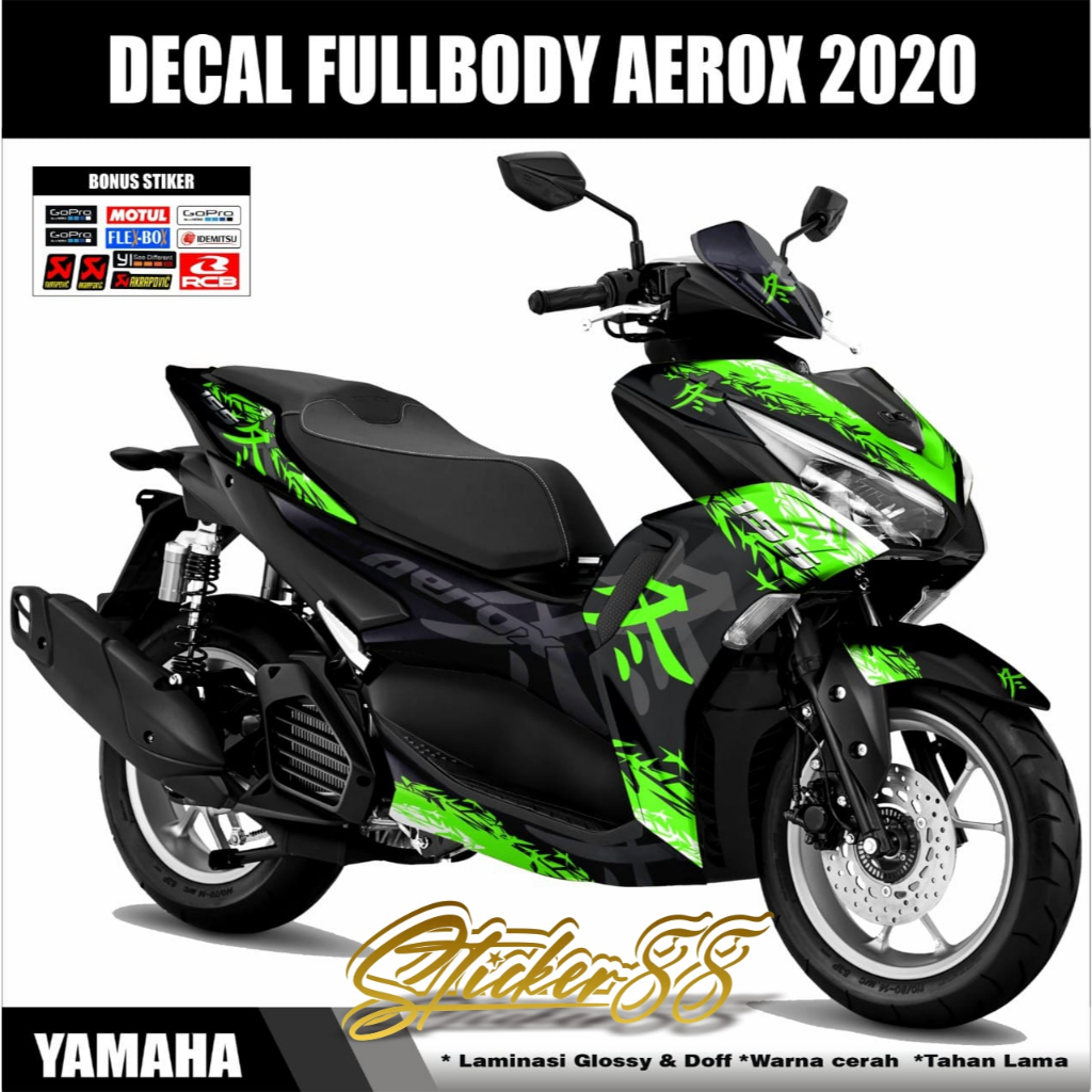 Decal Sticker Variasi Fullbody All New Aerox 155 Connected - Dekal Stiker Aerox New Decal Stiker Mot