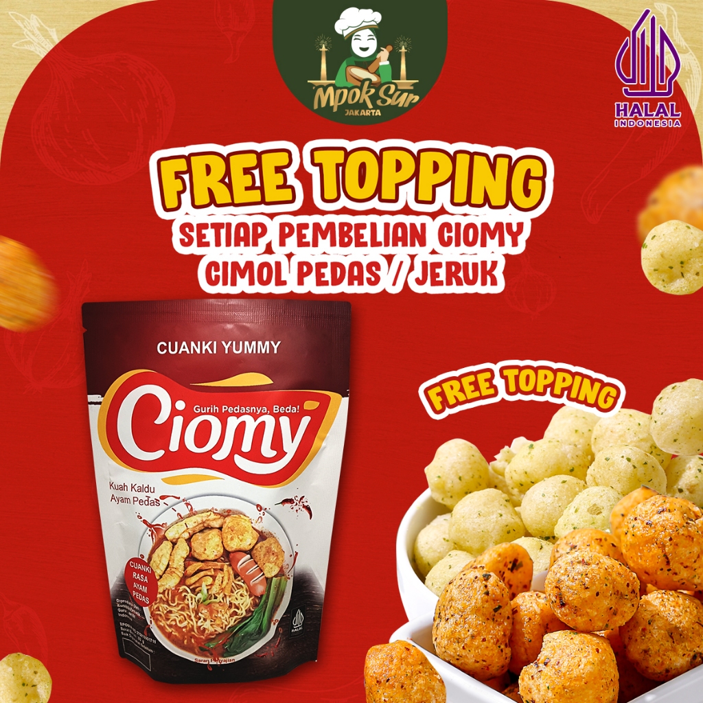 

Mpok Sur - Ciomy Cuanki Ayam Pedas Cuangki Ciomy Chicken Spicy Halal Non MSG