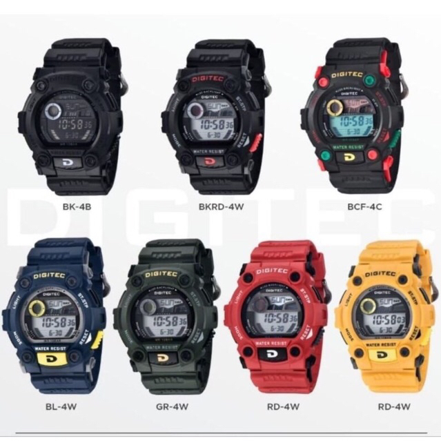 DIGITEC DG-5900T jam tangan digital sport water resist watch ORIGINAL