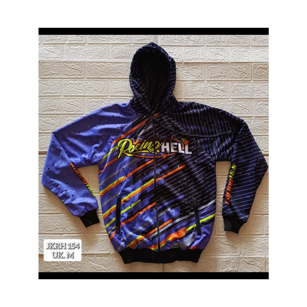 Jaket Balap Racing Hell Jaket Running Rh57/Jaket RacingHell lombok RHlombok