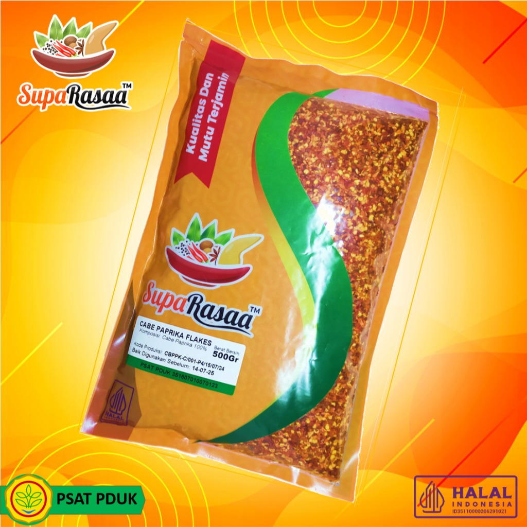 

Paprika Crushed 500Gr - Rempah Alami untuk Masakan Lezat & Beraroma