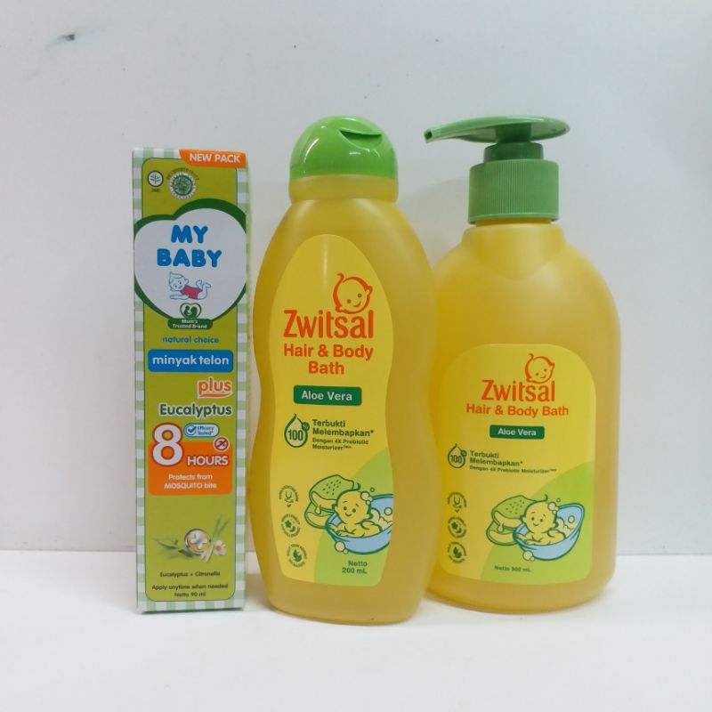 Paket My Baby Sabun Zwitsal 300 Pump + Minyak Telon - Paket Hemat
