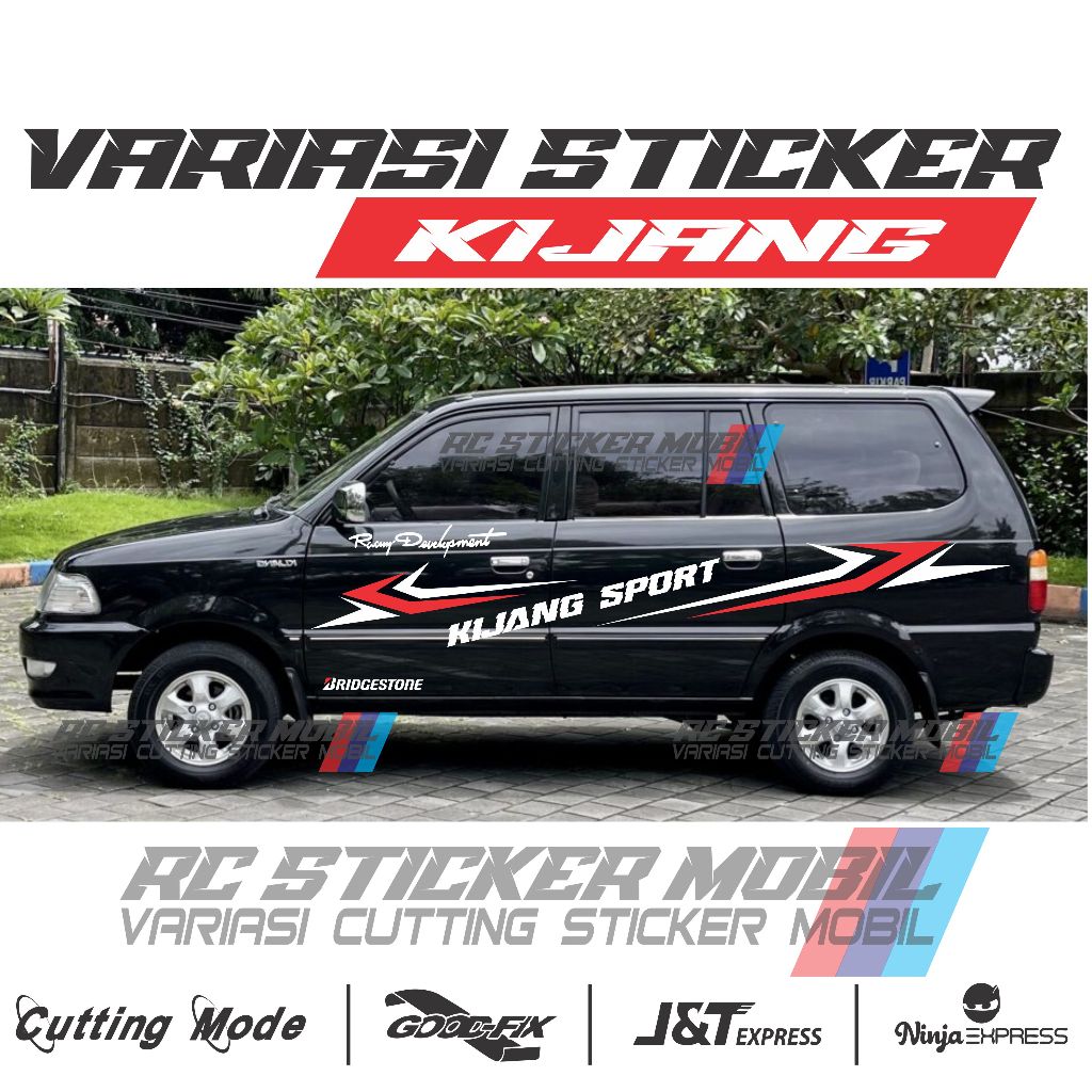 STIKER MOBIL KIJANG KRISTA LGX STIKER CUTTING HONDA BRIO STIKER MOBIL KIJANG PANTHER TERLARIS
