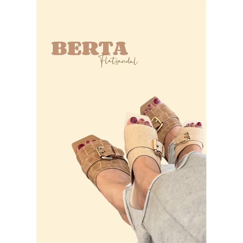 KROYA | BERTA FLAT | SANDAL WANITA