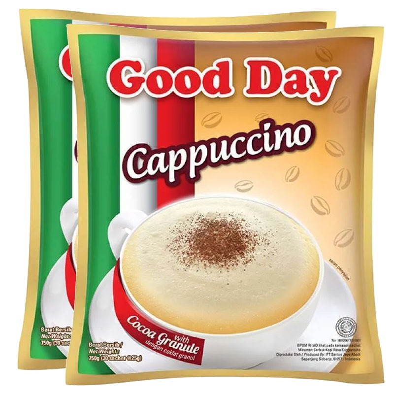 

Good Day Cappucino (1 Renceng 20 pcs)