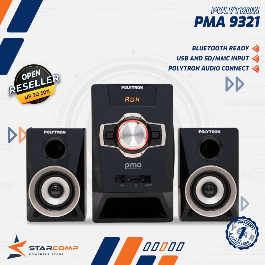 POLYTRON Multimedia Speaker PMA 9321 Bluetooth PMA9321