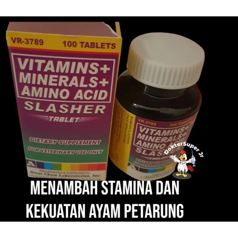 SLASHER penambah stamina dan kekuatan ayam petarung