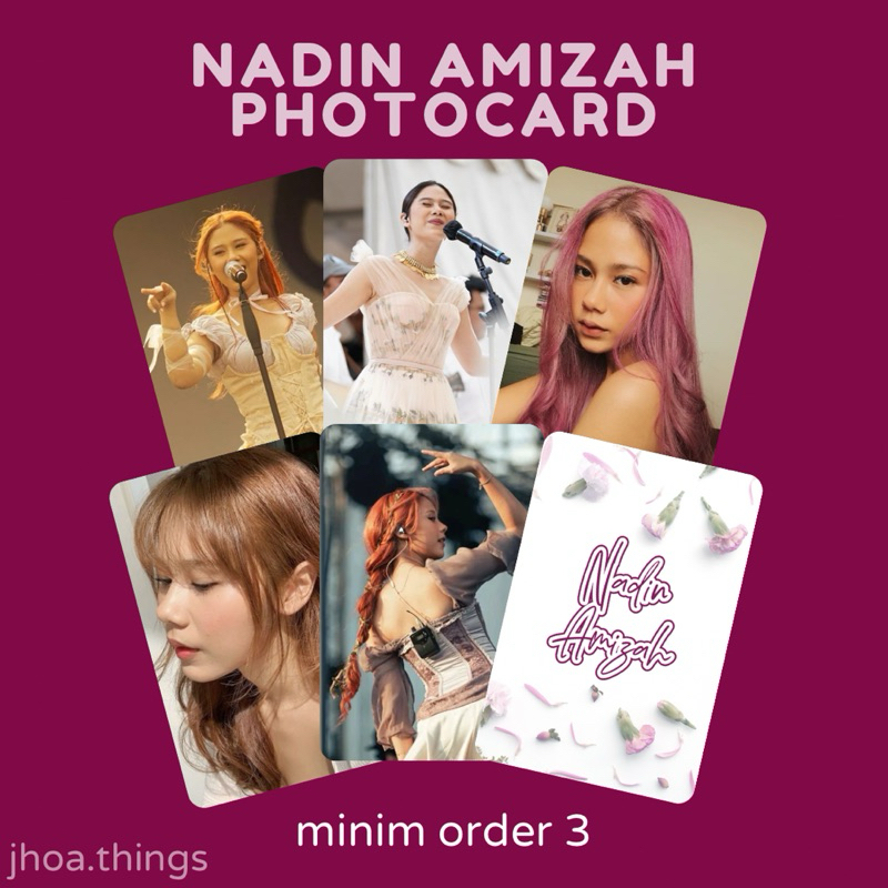 [UNOFFICIAL] PHOTOCARD NADIN AMIZAH MERCH INDONESIAN SINGER