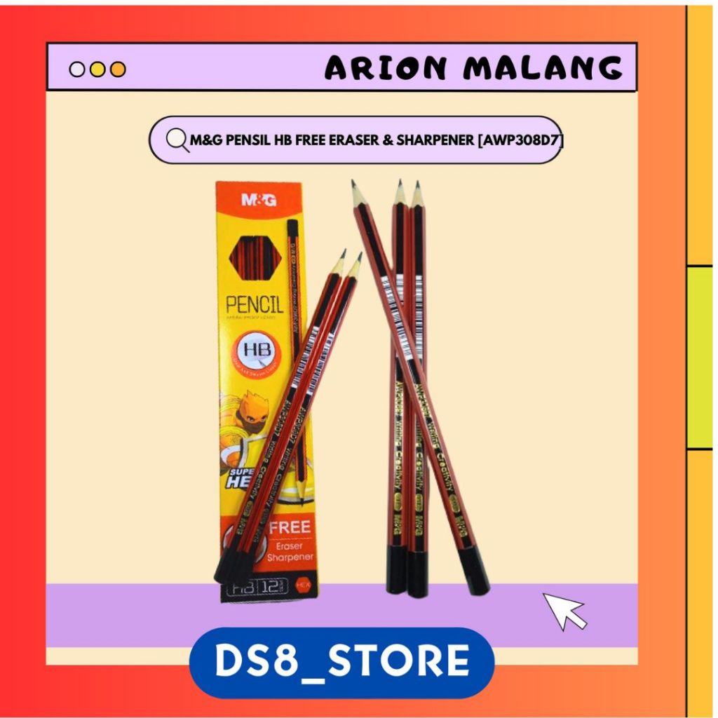 

M&G Pensil HB [FREE SHARPENER & ERASER AWP308D7