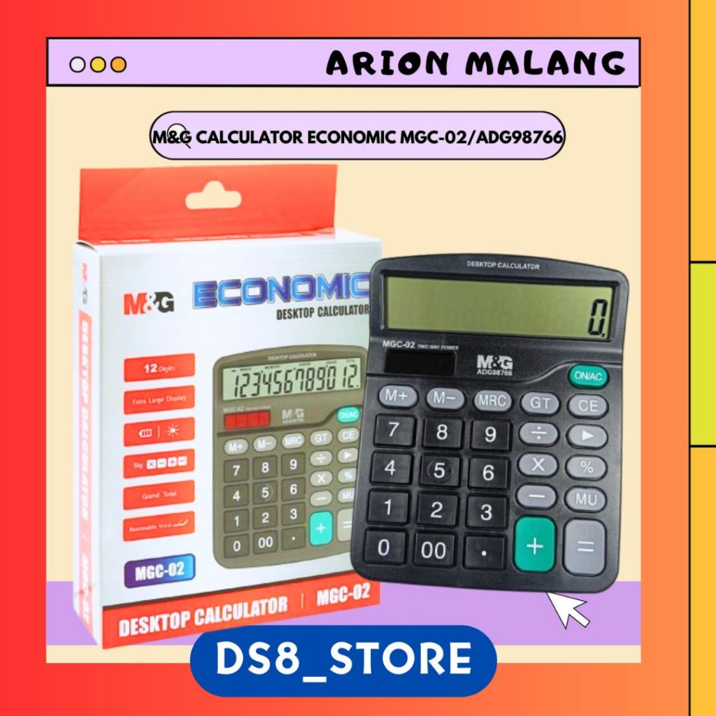 

M&G Calculator Economic 12 Digit MGC-02/ADG98766