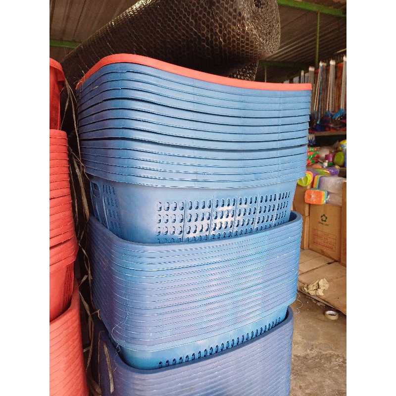 Keranjang laundry /keranjang baju kotor keranjang mainan keranjang ini serbaguna plastik tebal