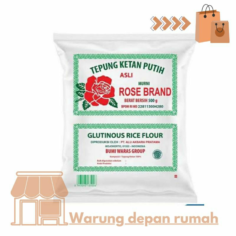 

TEPUNG KETAN PUTIH ROSE BRRAND 500GR