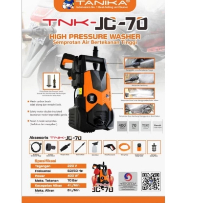 Jet Cleaner Tanika Electric Portable Sprayer TNK JC 70 Alat Penyemprot Elektrik Portable