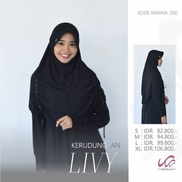 KERUDUNG SEKOLAH SERUT LIVY RABBANI ORI