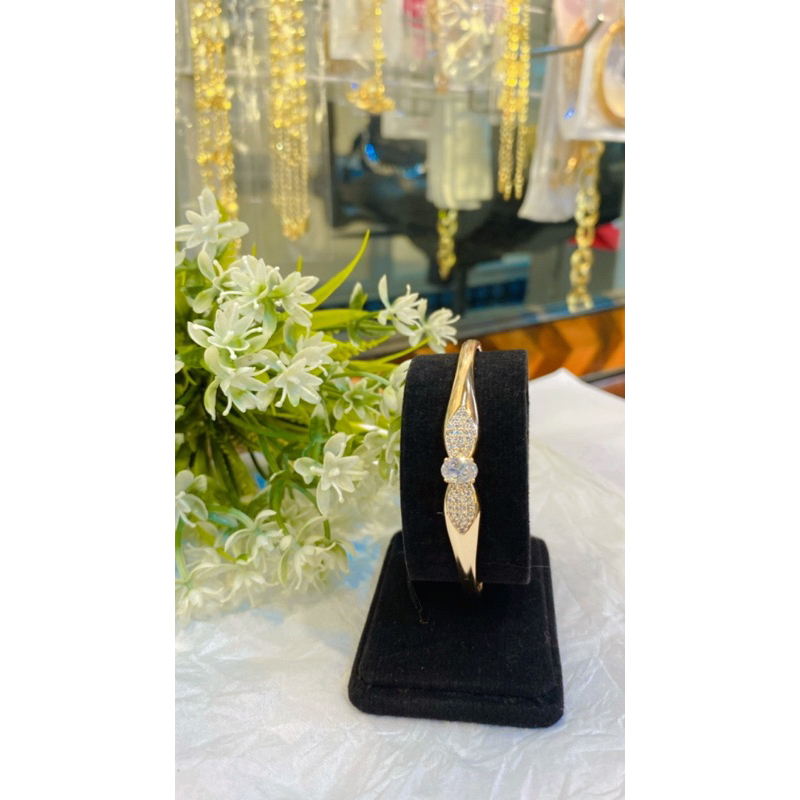 Gelang Bangle Satu Permata Bunga