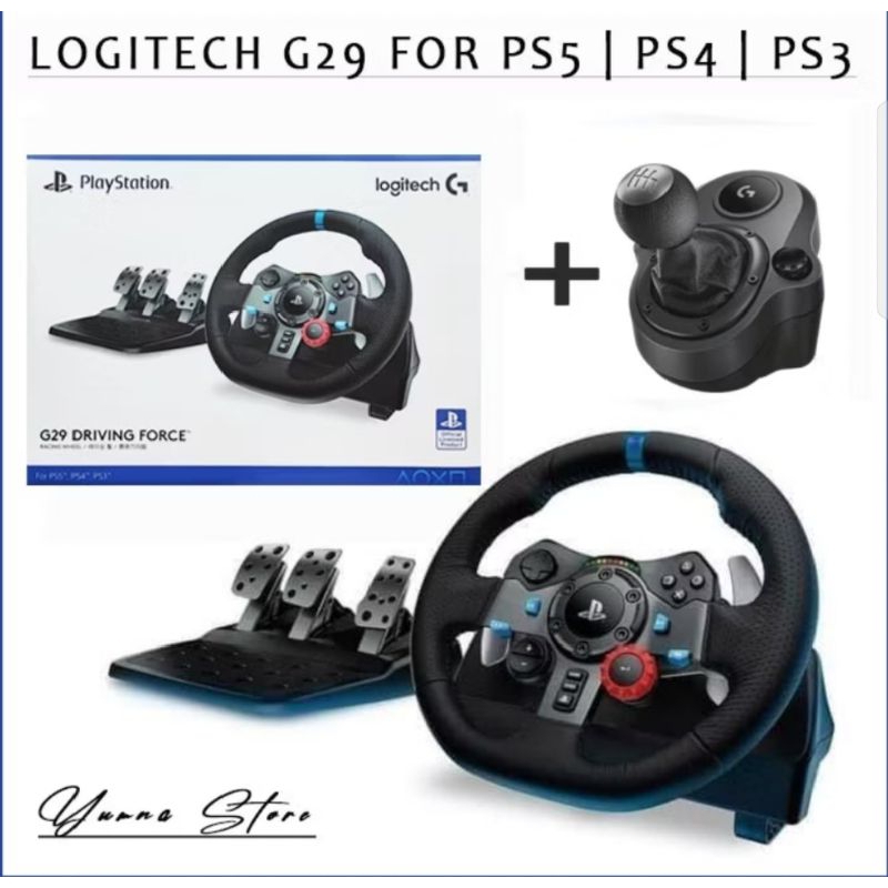 Logitech G29 Driving Force Stir + Shifter PS5 PS4 PS3 PC