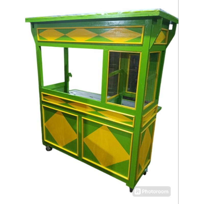 GEROBAK BAKSO MIE AYAM RODA TROLI