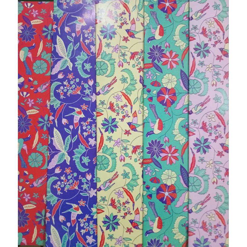 

kertas kado sidu motif bunga per lembar