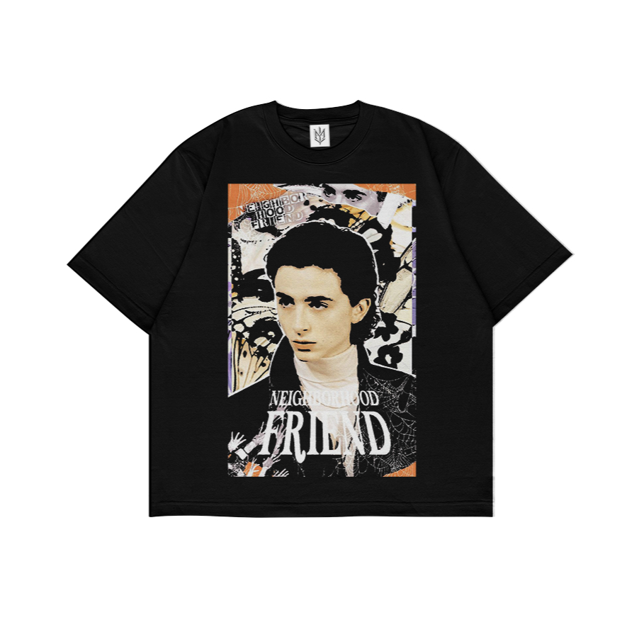 KAOS BAJU NEIGHBORHOOD FRIEND  | T-SHIRT OVERSIZE HITAM STYLE Y2K VINTAGE BOOTLEG GRUNGE | PRIA WANI