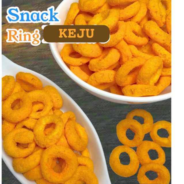 

SNACK RING / CEMILAN CHIKI RING RASA KEJU KEMASAN 250 GRAM