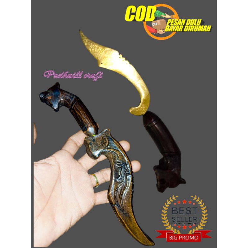 Kujang Kuningan Siliwangi 24cm+free minyak pusaka