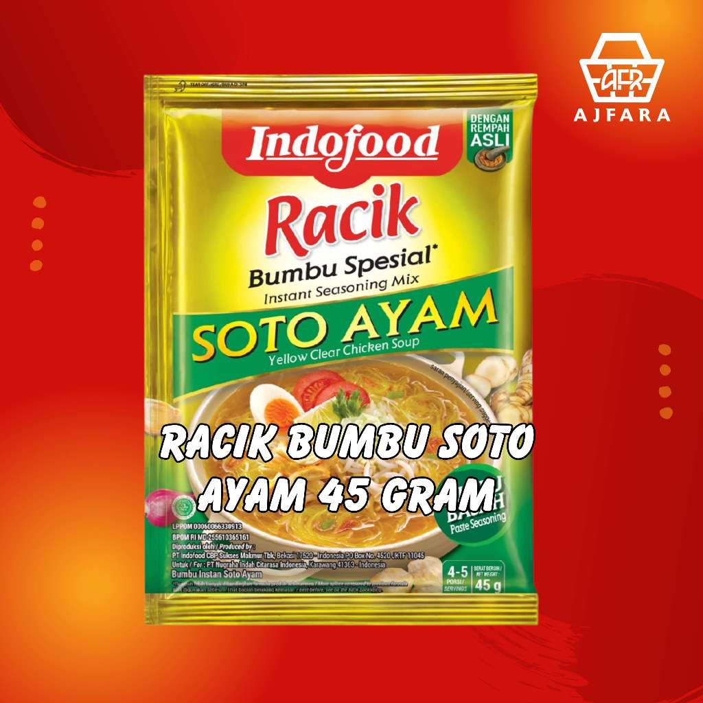 

Racik Bumbu Soto Ayam 45g/Racik Bumbu Spesial Gule Daging 45g/Racik Bumbu Spesial Kare 45g