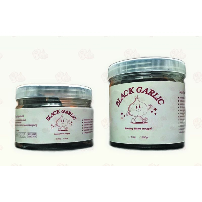 

Black Garlic Bawang Hitam Tunggal
