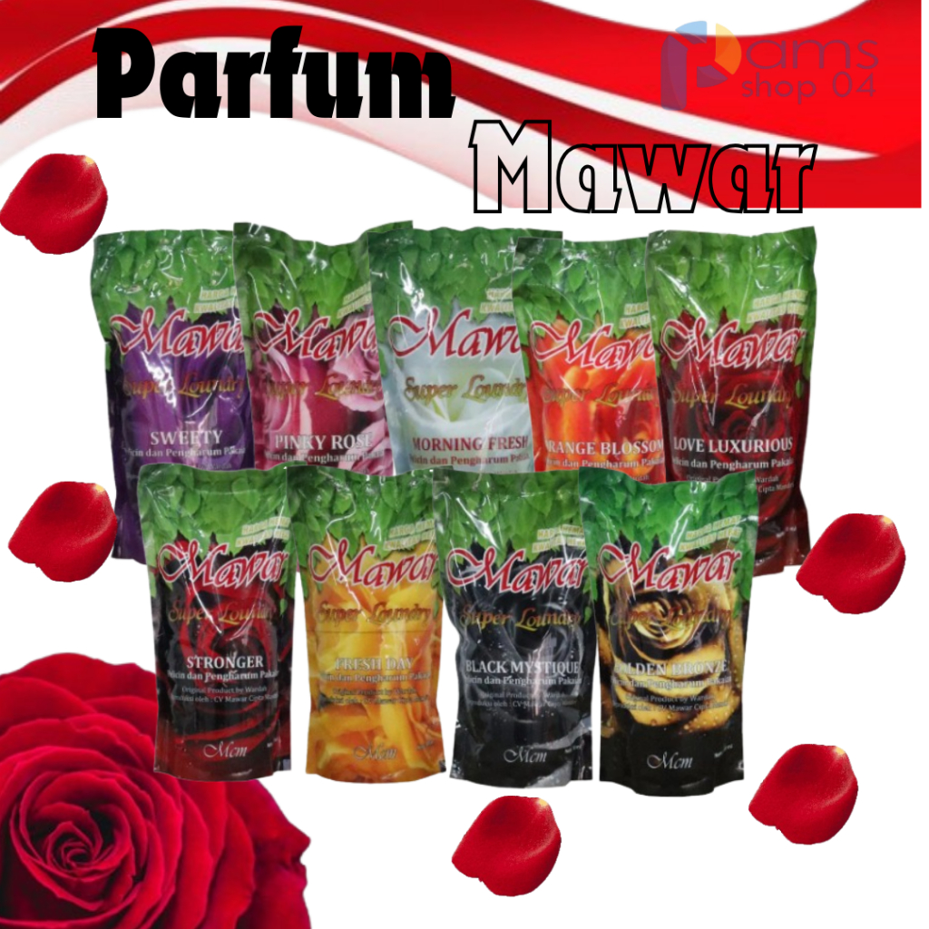 Parfum Atau Pewangi Laundry Mawar Pakaian Baju Celana Kemeja Pewangi Pelicin Pakaian Super Loundry M