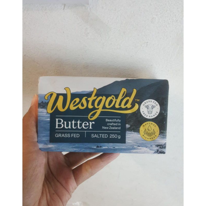 

westgold butter salted 250gr mentega tawar westgold 250gr