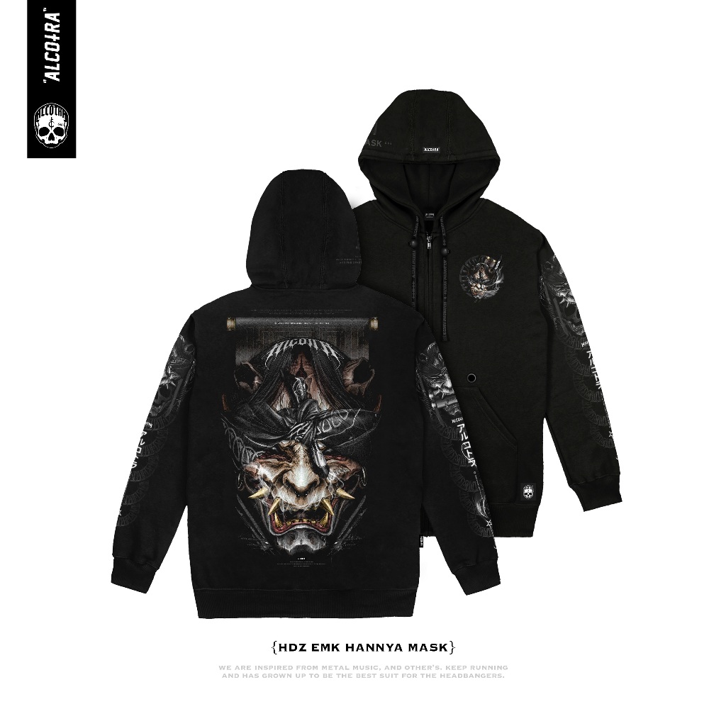 HDZ EMK HANNYA MASK // HOODIE ZIPPER EMAKI HANNYA MASK // HOODIE ZIPPER ALCOTRA